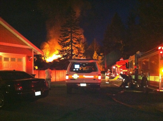 Fire, Graham, Kloss, at night, glow from Delanae