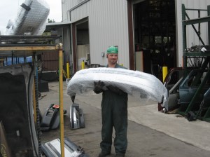 B and R, employe with bumper,