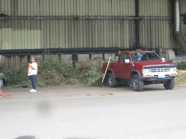 Drop-off area for residential yard wastes