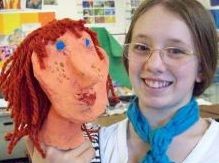 Molly Piper, Acorn, proud kid with puppet, mia2