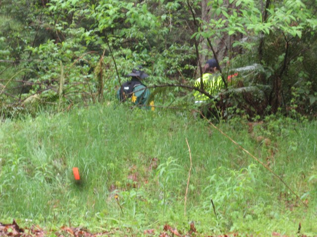 Cossey, homicide, KCSAR in woods, 4. 27. 13