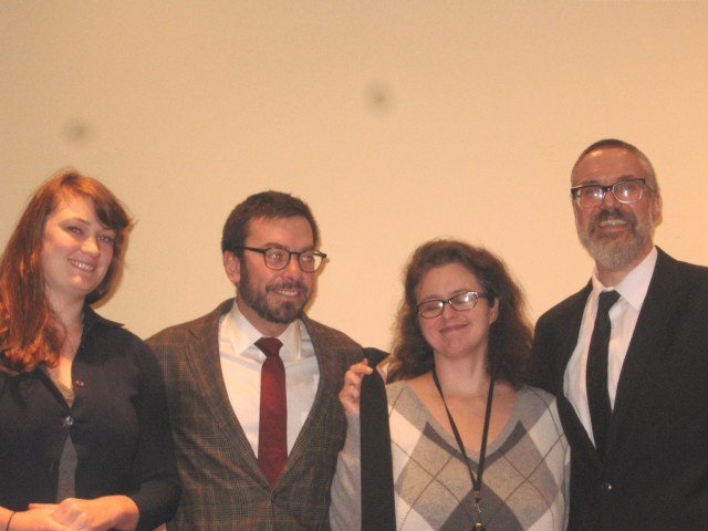 Symposium 2013, Melissa, Geoff, Gewn Perkins, Doug C-K