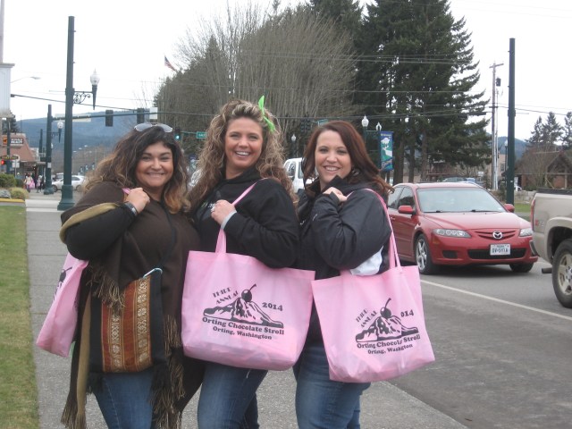 Chocolate Stroll, Orting, three-some, great, 2014