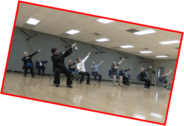 GKCC, Ed Ravina leading his exercise class, pix from GKCC, 6. 3. 17